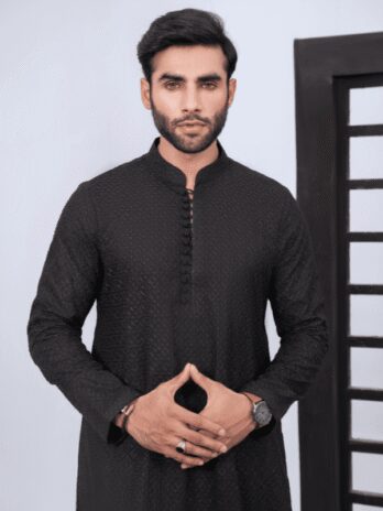 Black ChikanKari Kurta Only