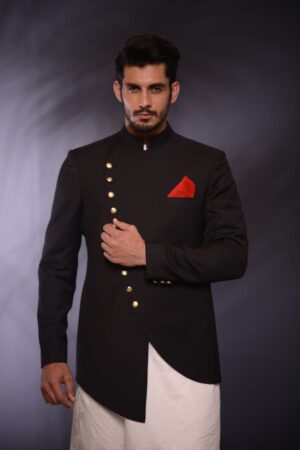 Black Cross Style Prince coat (Curve)