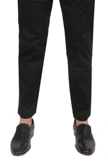 Black Cotton Trouser