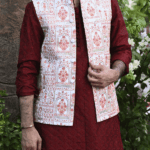 Off White Multi Embroidered Waistcoat