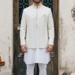 Off White Wedding Front Open Prince coat