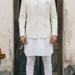 Off White Wedding Front Open Prince coat