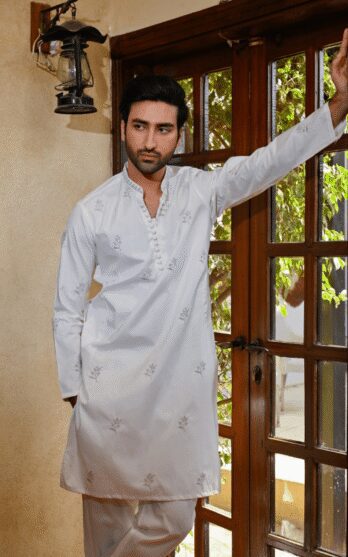 Embroidered Kurta Trouser for Eid
