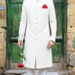 Elegant Off White Sherwani For Wedding