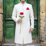Elegant Off White Sherwani For Wedding