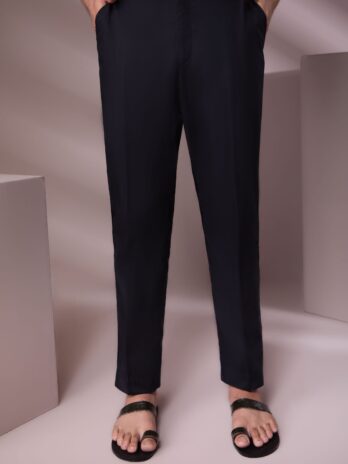 Black Straight Pant Trousers