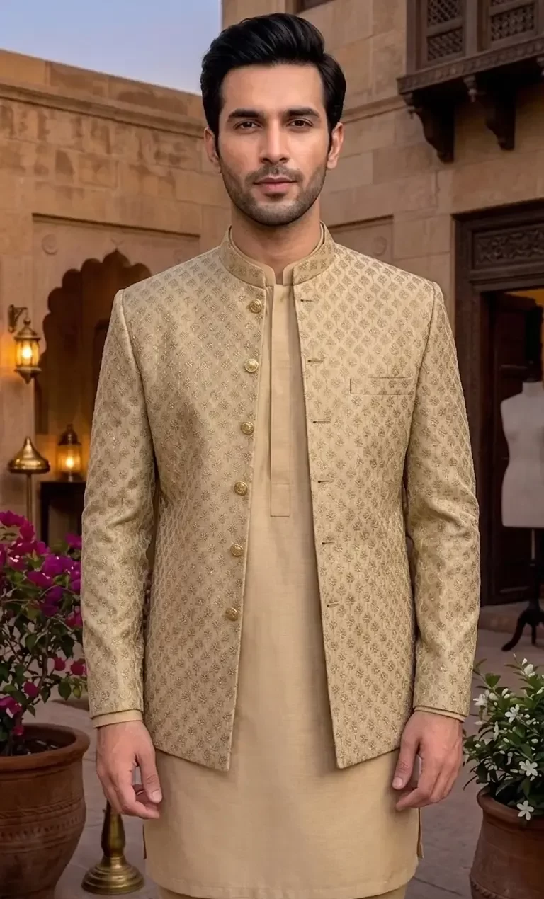 Golden Embroidered Prince coat